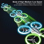 Q9 Drones for Kids,RC Drone with Altitude Hold and Headless Mode,Quadcopter with Blue & Green Light,Propeller Full Protect,2 Batteries and Remote Control,Easy to fly Kids Gifts Toys for Boys and Girls