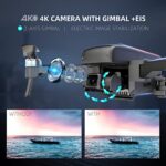 Cheerwing 2-Axis Gimbal GPS Drone with 4K EIS Camera for Adults Beginner, U38S Foldable 5G FPV Drone Quadcopter with Brushless Motor, Smart Return Home, Follow Me, Waypoint Flight