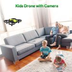 Loolinn | Drones for Kids with Camera – Mini Drone, Remote Control Quadcopter UAV with 90° Adjustable Camera, Security Guards, FPV Real Time Transmission Photos and Videos ( Gift Idea )
