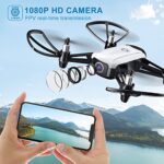 SEAREFR Drones for Kids Adults with 1080P HD Camera, WiFi Mini FPV Drone for Beginners, Toys Gifts for Boys Girls, RC Quadcopter Helicopter, 2 Batteries, Gravity Control, Gesture Control, 3D Flips, Waypoints Fly, Headless Mode, Altitude Hold, One Key Take Off/Landing