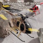 Helixsun Remote Control Helicopter 1/28 Md500 C189 Rc Little Bird Aircraft 2.4g 4ch Single-Rotor Helicopter Drone with 6-Axis Gyroscope & Dual Brushless Motors for Adults Boys Hobbyist Hollween Gift