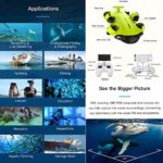 QYSEA FIFISH V6s Underwater Drone with 4K UHD Camera, 4000lm LED, VR Glasses, APP Remote Control, Dive to 330ft, Adjustable Tilt-Lock, ROVs for Real-Time Viewing, Marine Video, Fishing Camcorder