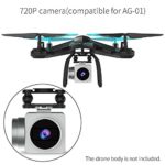 Drone 720P HD Camera, TEMI 2.4Ghz 4 CH WIFI FPV Camera 120 Wide Angle Live Video Stream Compatible for AG-01 RC Drone Quadcopter Helicopter