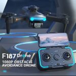 Mini Drone 1080P HD FPV Drone Foldable Drone with Camera, 2.4GHz WiFi Quadcopters with Control, Gravity Control, Rolling 360°, Smart Obstacle Avoidance, Gifts for Adults & Kids