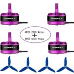 4pcs DR2205 2500KV FPV Brushless Motor 2CW 2CCW and 4pcs 5045 3-Blade Props & 2-4S Lipo Racing Edition for QAV210 X220 QAV250 FPV Racing Quadcopter Drone