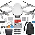 DJI Mini 2 Fly More Combo – Ultralight Foldable Drone, 3-Axis Gimbal with 4K Camera, 12MP Photos, 31 Mins Flight Time, Case, 128gb SD Card, Landing pad Kit with Must Have Accessories
