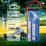 YOWOO Lipo Battery 10000mAh 22.2V 30C 6S Lipo Battery Pack with XT90 Plug for Multi-Rotor DJI Tarot 550 680 Quad HEX DJI S800 S1000 Plant Protection Machine