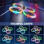 Q9C RC Drone with 720P HD FPV Camera for Kids and Adults Cool Toys Gifts for Boys Girls Teenage with LED Light,Propeller Full Protect,Hobby Quadcopter with Altitude Hold,2 Batteries and Remote Control,Easy to Fly