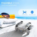 SNAPTAIN A10 Mini Foldable Drone with 720P HD Camera FPV WiFi RC Quadcopter w/Voice Control, Gesture Control, Trajectory Flight, Circle Fly, High-Speed Rotation, 3D Flips, G-Sensor, Headless Mode