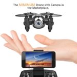 Mini Drone with HD Camera WiFi FPV Live Video, One Key Return, Headless Mode, 2.4GHz 6 Axis Gyro Remote Control Helicopter Small Quadcopter Nano Drone for Kids Beginners Adults