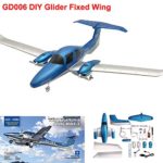 RC Helicopter Flying Toys,Racing Propel Drones Remote Control GD006 2.4G 3-Axis Gyro 548mm Wingspan DIY Glider Fixed Wing Airplane RC Drone RC Quadcopter for Beginner Adults Kids Large (Blue)