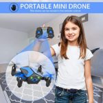 Drone with Camera Drones for Kids Beginners, RC Quadcopter with App FPV Video, Voice Control, Altitude Hold, Headless Mode, Trajectory Flight, Foldable Kids Drone Boys Gifts Girls Toys-Light Blue