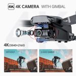 GPS 4k Drones with 2 axis Gimbal EIS Camera for Adults Beginners,3280ft Long Range Professional Quadcopter with Brushless Motor, 50Mins Flight Time WiFi 5G FPV Transmission Auto Return Foldable