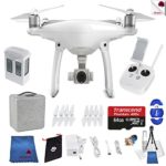 DJI Phantom 4 Starter Bundle Includes: DJI Phantom 4 Drone + Controller + Foam Case + 64 GB Memory Card + More