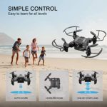 4DRC Mini Drone with 720p Camera for Kids and Adults, FPV V2 Drone Beginners RC Foldable Live Video Quadcopter,App Control,3D Flips and Headless Mode,One Key Return,Altitude Hold,3 Modular Battery