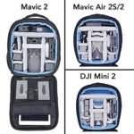 Lykus M1 Water Resistant Travel Backpack for DJI Mavic 2 Pro/Zoom, Mavic Air 2, Mavic Mini, 4-in-1 Backpack/Case/Shoulder Bag/Cross Body Bag