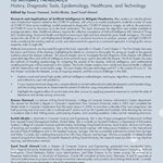 Researches and Applications of Artificial Intelligence to Mitigate Pandemics: History, Diagnostic Tools, Epidemiology, Healthcare, and Technology … for Pattern Analysis and Understanding)