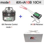 Flysky FS-i6X FS I6X 2.4G RC Transmitter Controller 10/6CH iA10B Receiver i6 upgrade For RC Helicopter Multi-rotor drone (Model_1)