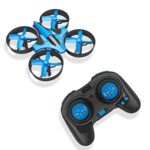 RCtown ELF Mini Drone for Kids, 2.4Ghz 6-Axis Gyro Headless Mode LED Lights Remote Control RC Quadcopter (Blue)