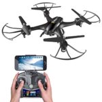 Holy Stone HS200 FPV RC Drone with HD Wifi Camera Live Feed 2.4GHz 4CH 6-Axis Gyro Quadcopter with Altitude Hold, Gravity Sensor and Headless Mode RTF Helicopter, Color Black