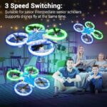 NXONE Drone with Altitude Hold, Headless Mode, 3D Flips, One Key Take Off/Landing, Kids Drone Toys Gifts, White Blue